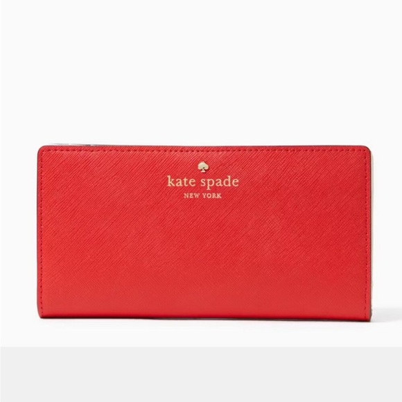 Kate Spade Staci Large Slim Bifold Wallet Gazpacho - Picture 1 of 5